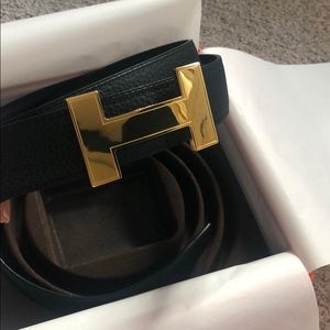 Hermès signature belt